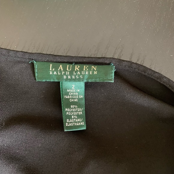 COPY - Lauren Ralph Lauren black dress elastic waist and rouched sleeves! - Picture 3 of 12